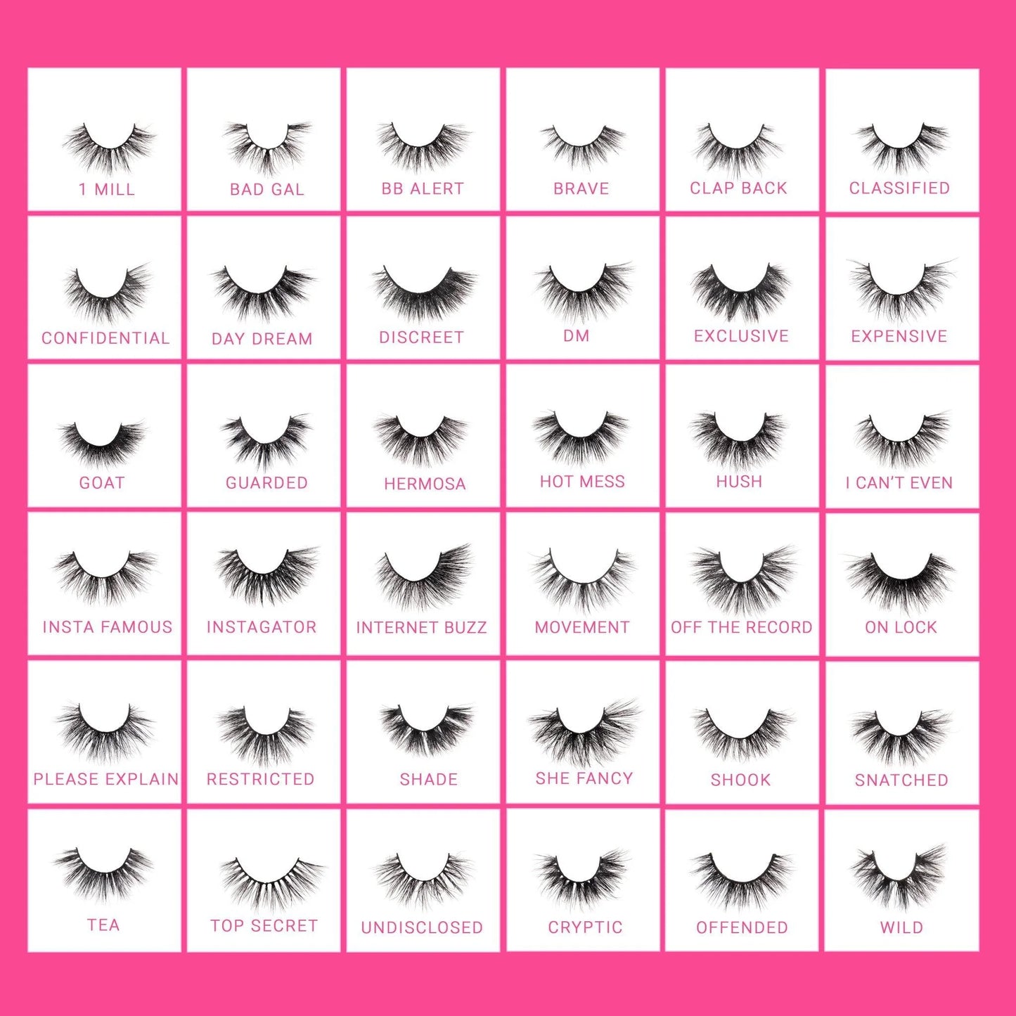 BC- 3D FAUX MINK LASHES (1pc)