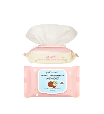 Kevin & Coco Facial Cleansing Wipes (Display 12pcs) Coconut