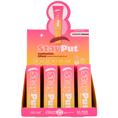 OZLAB- Stay Put Lamination Effect Brow Sculpting Glue Display 24pcs ( 1 display)