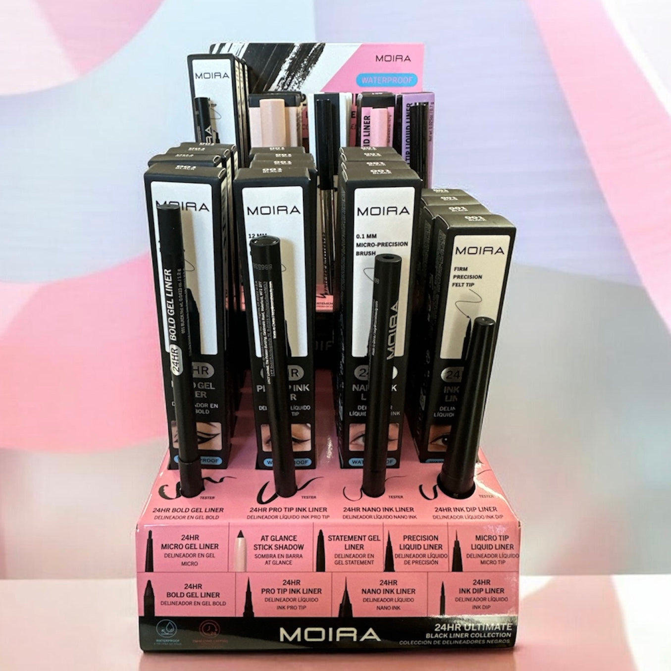 MOIRA 24HR ULTIMATE BLACK LINER COLLECTION (DISPLAY )