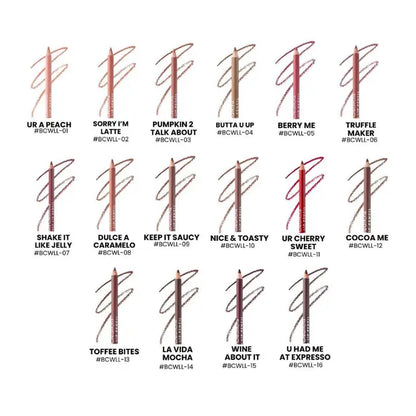 Beauty Creations Wooden Lip Pencil - Wholesale Display 192 + 16 Tester (BCWLLD)