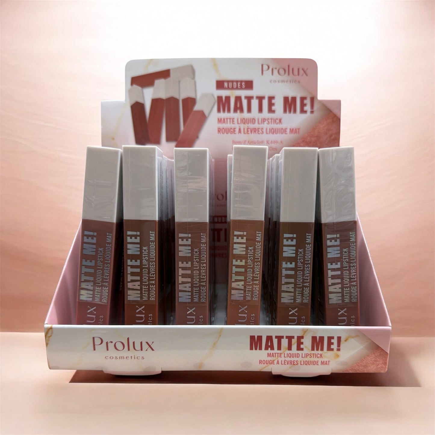 Prolux Matte Me Liquid Lipstick Nudes (Display 24pcs)