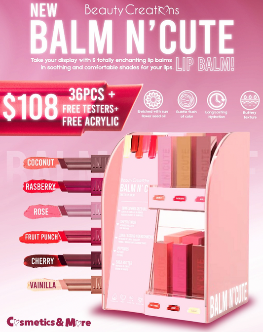 Balm N' Cute Display (36 pcs + Free Testers)