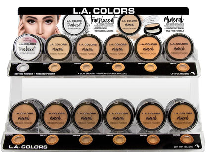 Mineral Pressed Powder Acrylic Display (108 pcs)